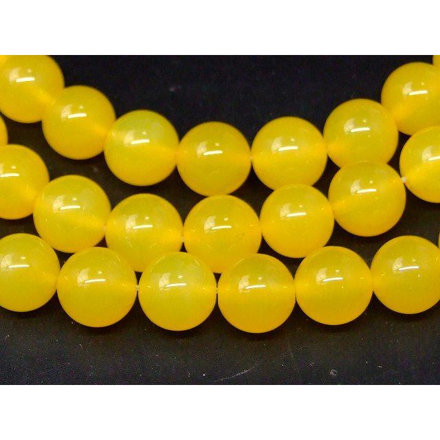 天然石 パワーストーン g3-526C イエローカルセドニー 10mm AAA