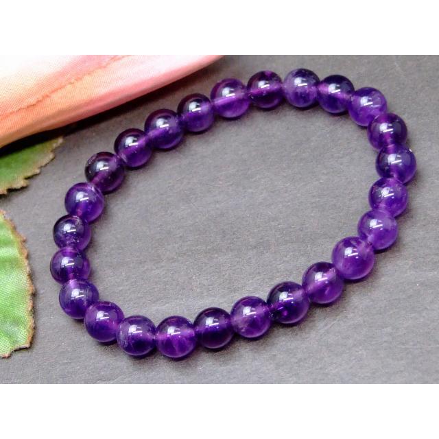 天然石 パワーストーン g3-566W 今月の半額 7mm AA アメジスト