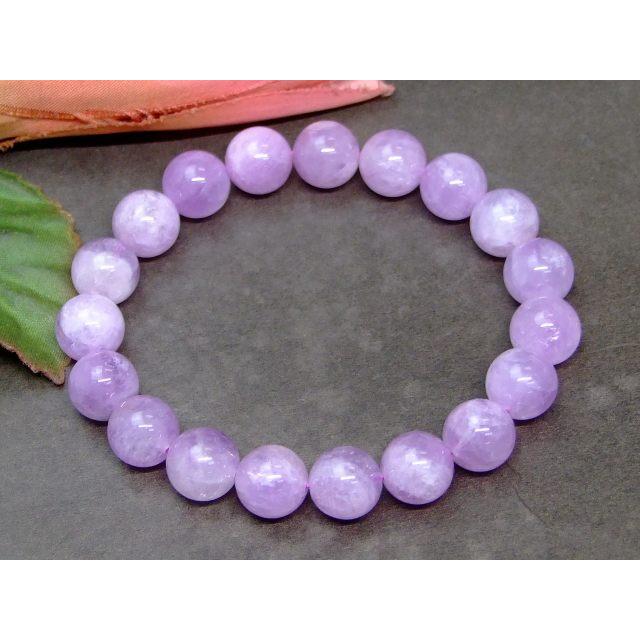 天然石 パワーストーン g3-56F 10mm〜11mm AA ラベンダーアメジスト