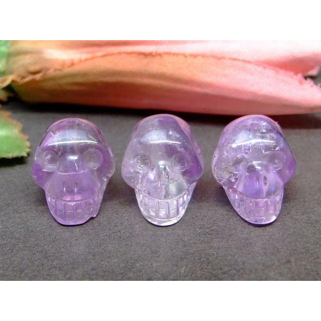 アメジスト　クリスタル　スカル 天然石 頭蓋骨 アメジスト クリスタル スカル 天然石 頭蓋骨