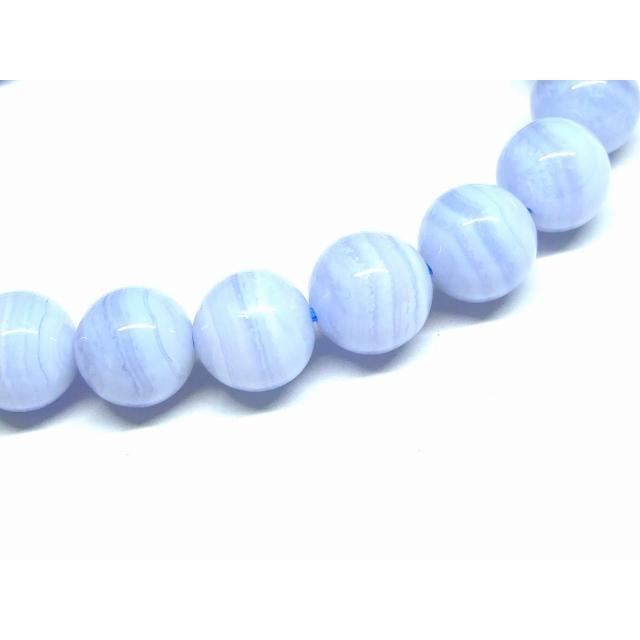 ≪g3-724A≫8mm 5A ブルーレースアゲート ブレスレット 内径選択可