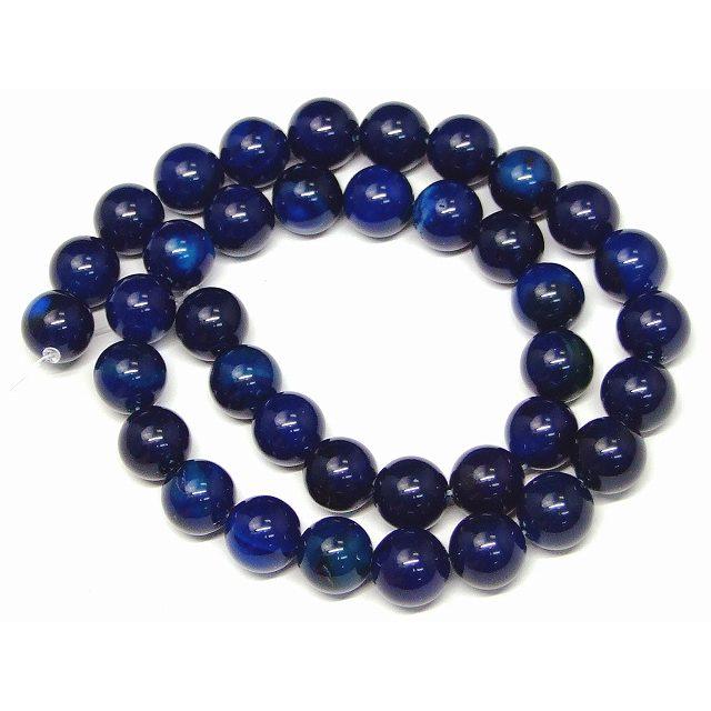 天然石 パワーストーン g3-997D わけあり 10mm ブルーアゲート 青瑪瑙