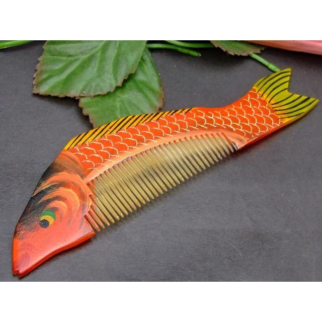 牛角196 かっさプレート 14cm×3.5cm 櫛型 くし 牛角 頭・顔・ボディの