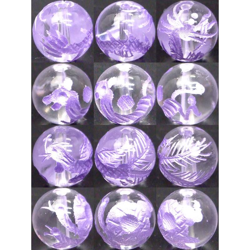 ≪四神 手彫り 10mm≫○10mm○水晶○オニキス○送料無料有○1set（各1