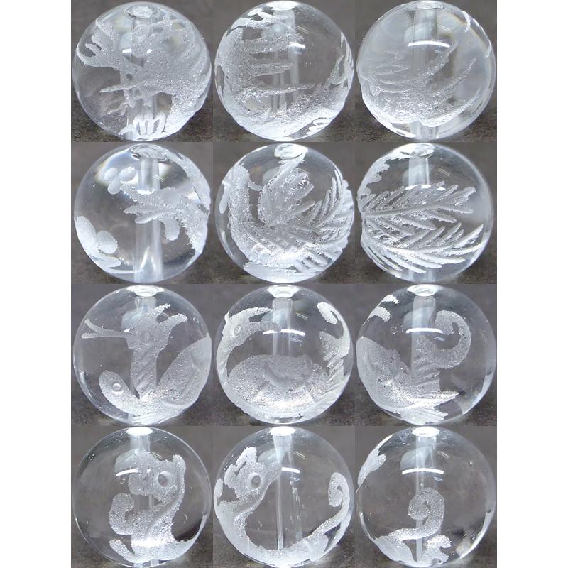 ≪四神 手彫り 12mm≫○12mm○水晶○オニキス○送料無料有○1set ≪四神 手彫り 12mm≫○12mm○水晶○オニキス○送料無料有○1set