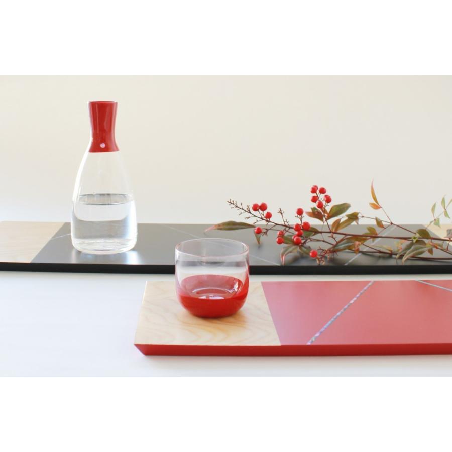 DEN サケカップ  漆 漆器 硝子 酒器 おちょこ ぐい呑み 螺鈿 伝統工芸 高岡漆器の画像