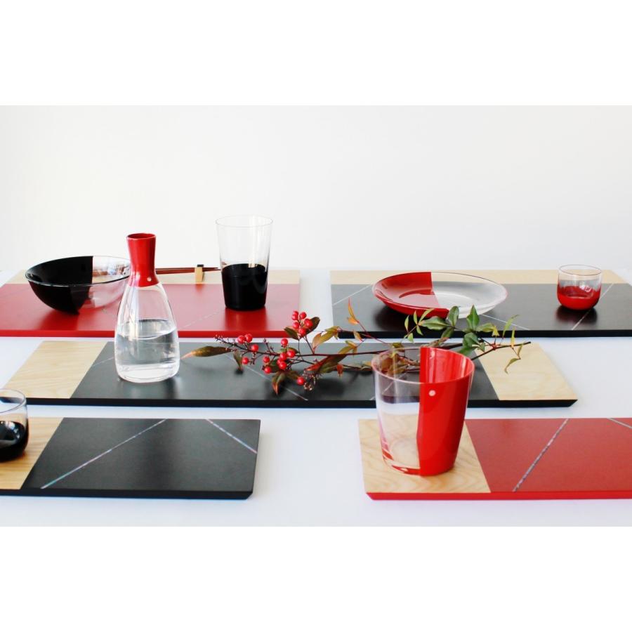 DEN プレイスマット L  漆 漆器 ランチョンマット 寿司皿 平皿 取皿 プレート 螺鈿 伝統工芸 高岡漆器の画像