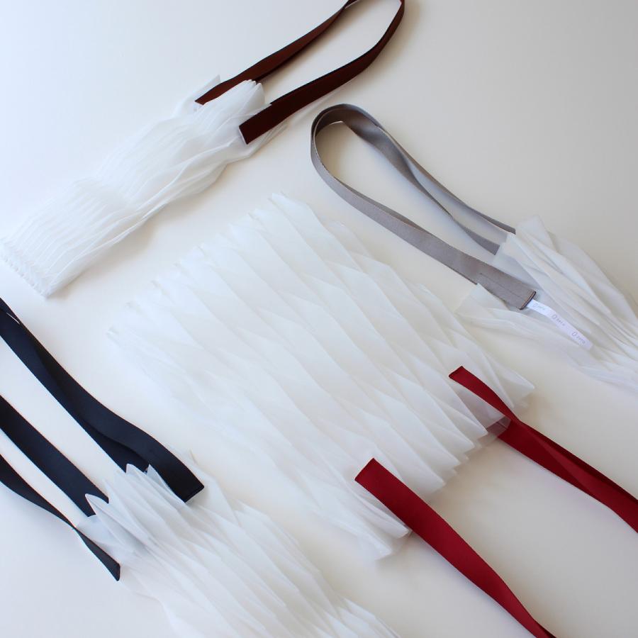 zero：Pleats bag L（ヘリンボーン）プリーツ・バッグ L：ショルダーバッグ 軽い 透ける 透明感 UDZERO025