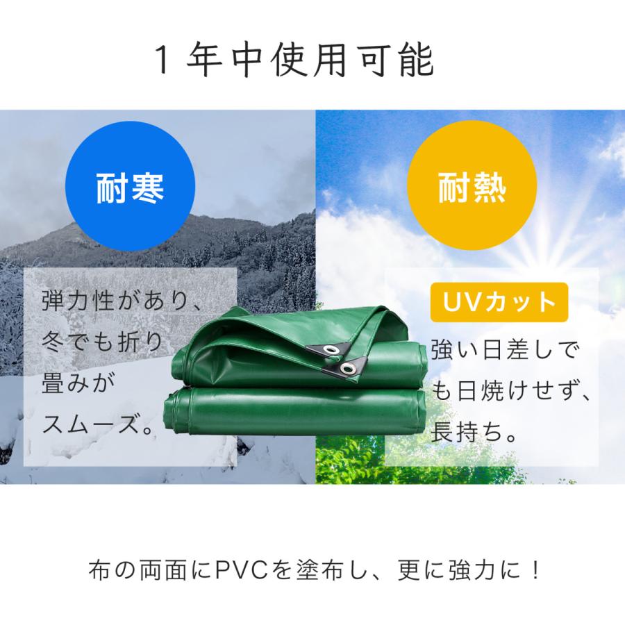 軽トラック 荷台シート 2.1×1.9m 3.6×2.4m 1t 1.5t 2t 耐久があり 長持ち 無臭で高強度糸を使用 紫外線に強い 13mのロープ＋1M *8本ゴムベルト付属 | Hio | 04