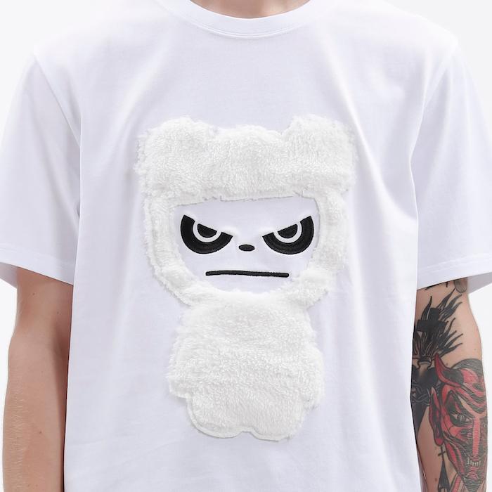 Tシャツ メンズ ストリート系 Sサイズ Mサイズ Lサイズ XLサイズ XXLサイズ 白 青 赤 スノーマンプリント ハイパンダ