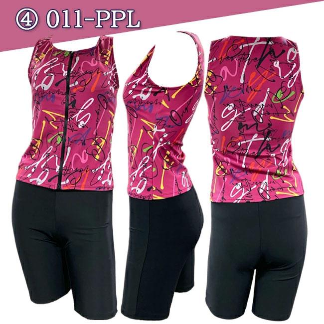 MASHALO マシャロ フィットネス水着 セパレート水着 レディース 総柄