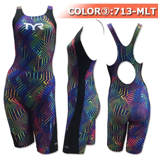 TYR ティア 水着 練習用 フィットネス トレーニング レディース 水着 オールインワン スパッツスーツ レッグスーツ 大きいサイズ対応の画像
