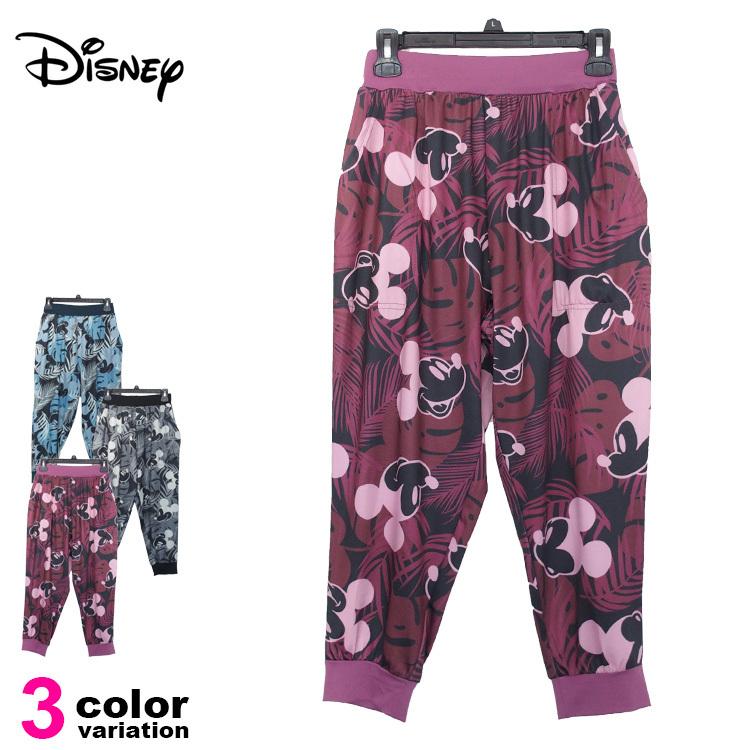 Disney ディズニー ミッキー 総柄 カプリパンツ 7分丈パンツ レディース ダンス フィットネス ボトムス Hiphopdope 通販 Yahoo ショッピング