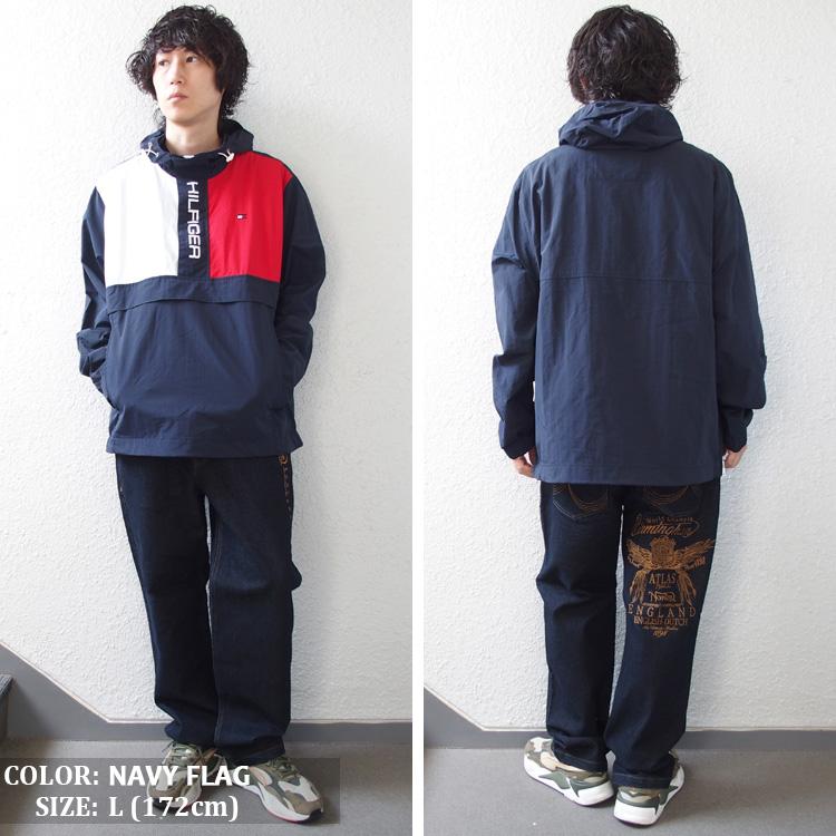 AMOMENTOナイロンハーフジップアノラック TOMMY HILFIGER（トミー・ヒルフィガー） ハーフジップ ナイロン