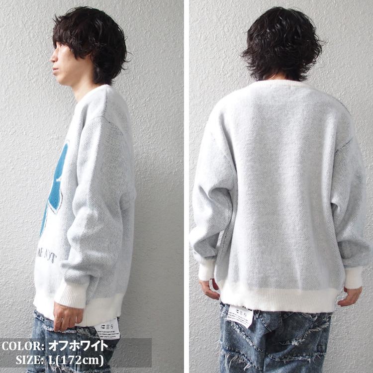 Jungle Storm（ジャングルストーム） ニット セーター フラワーロゴ 花