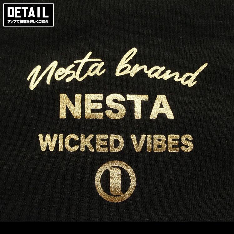 ネスタブランド Tシャツ NESTA BRAND メンズ 半袖 DRY ゴールド プリント ロゴ 袖 切替 大きいサイズ対応 トップス