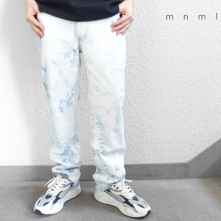 ミニマル mnml デニム28 mnml デニム ジーンズ メンズ 春夏秋冬用 インディゴライト