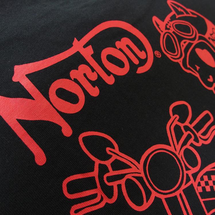 NORTON ノートン Tシャツ 半袖 ハグ ジェームス Tシャツ メンズ 大きいサイズ ブラック バイカー｜hiphopdope｜10