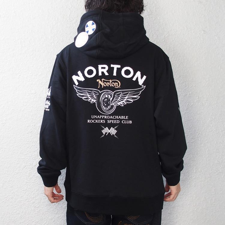 ノートン（NORTON） パーカー プルオーバー スウェット サガラ刺繍 