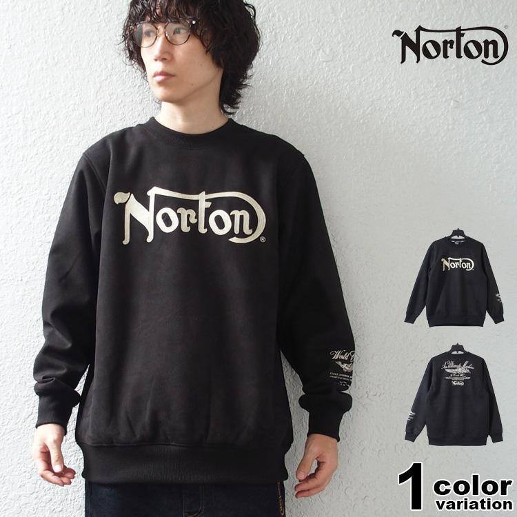 ノートン（NORTON） トレーナー クルーネック スウェード 裏ボア 