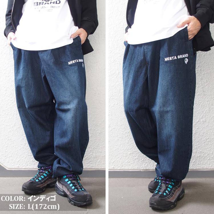 NUMBER (N)INE 03AW スタッズベロアパンツ 5×32 NESTA BRAND（ネスタブランド） デニムパンツ ジーンズ ワイドパンツ