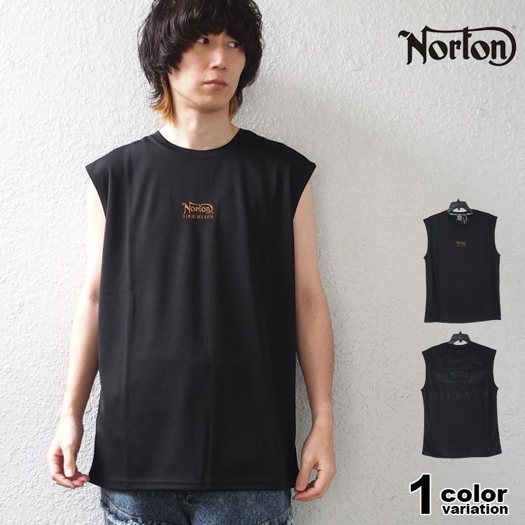 ノートン（NORTON） Tシャツ ノースリーブ ドライメッシュ メタルロゴ 