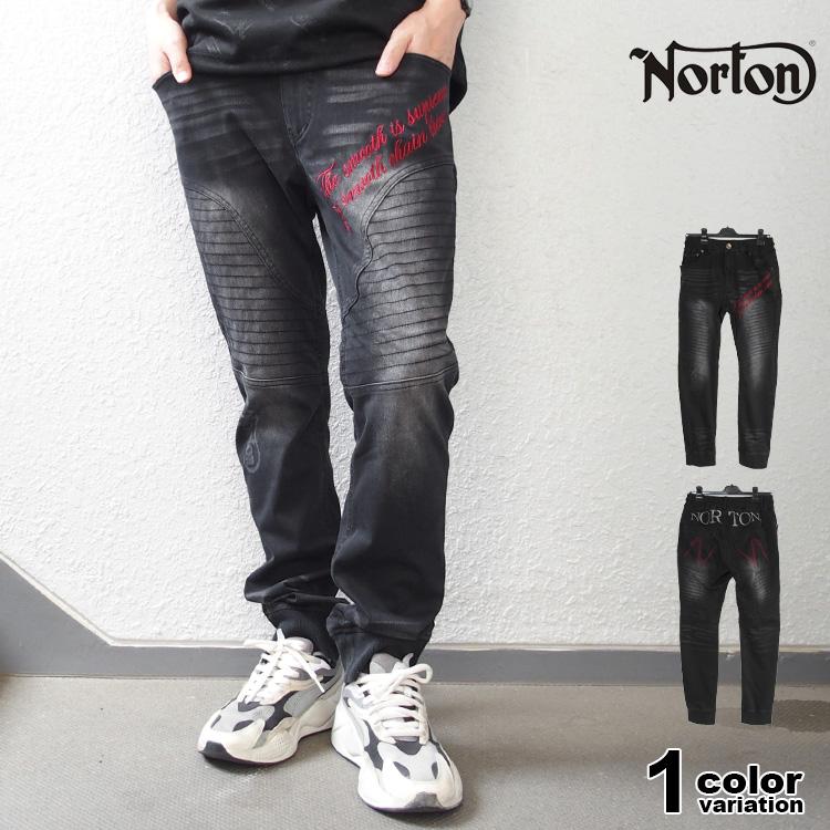 ノートン（NORTON） デニムパンツ ストレッチ ライダース カットデニム 