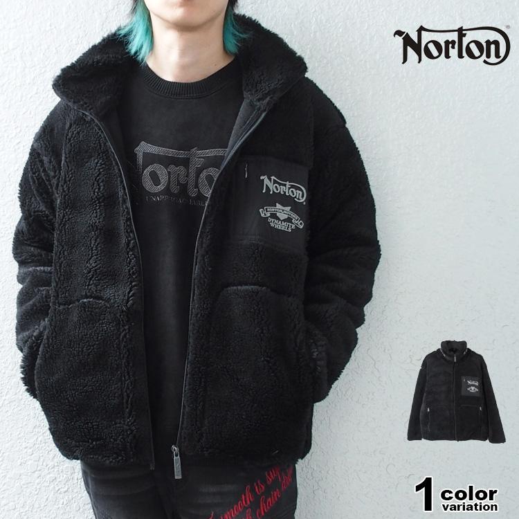 ノートン（NORTON） ボア フリース ジャケット スタンドボア ジップ