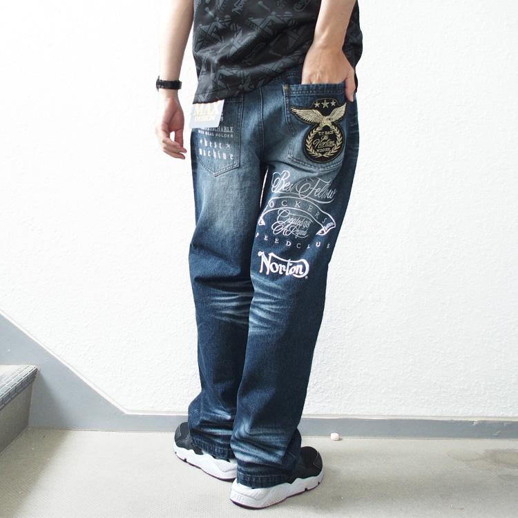 ノートン（NORTON） デニムパンツ ミリタリー ワッペン MAX デニム