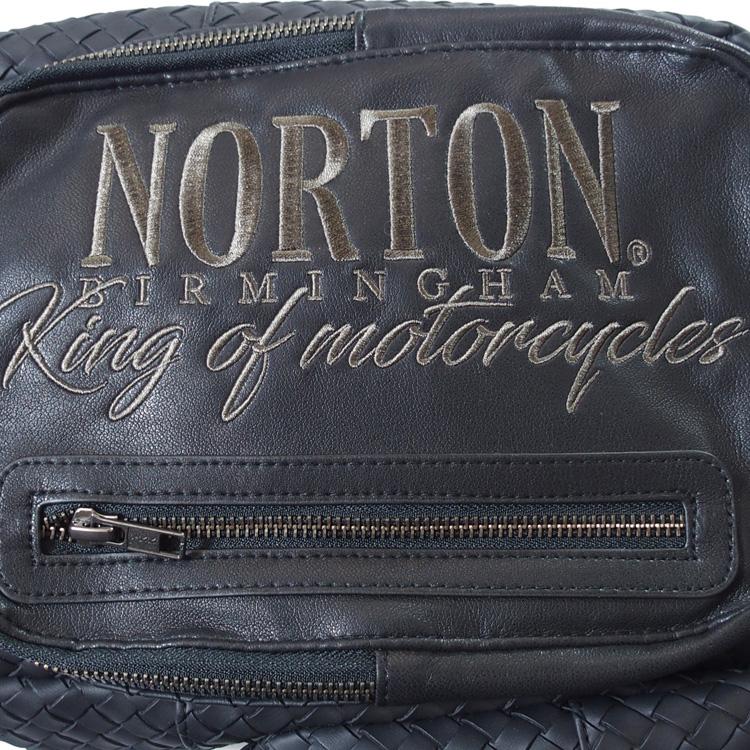 ノートン（NORTON） ショルダーバッグ 編み込み PU ボディバッグ