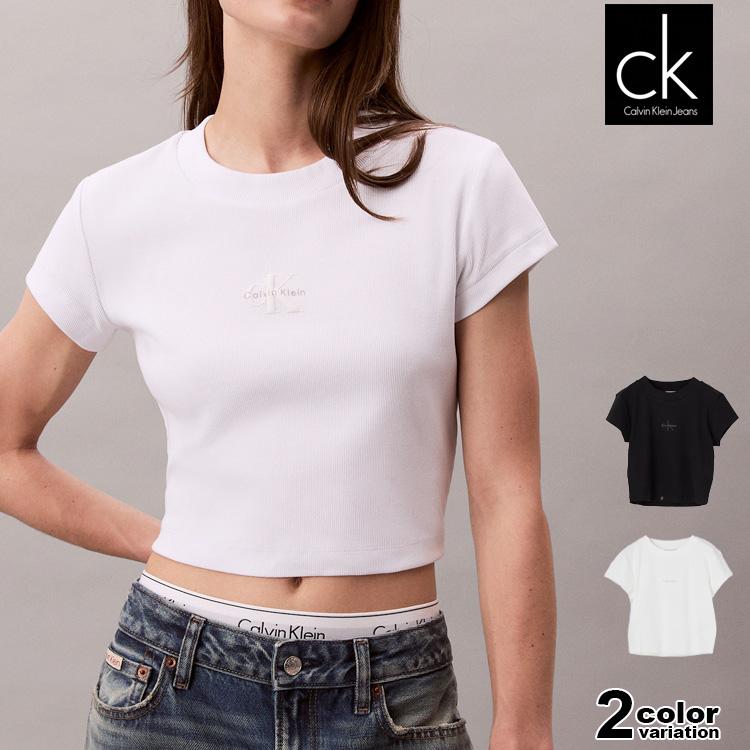 Calvin Klein（カルバン・クライン） クロップ Tシャツ ショート丈
