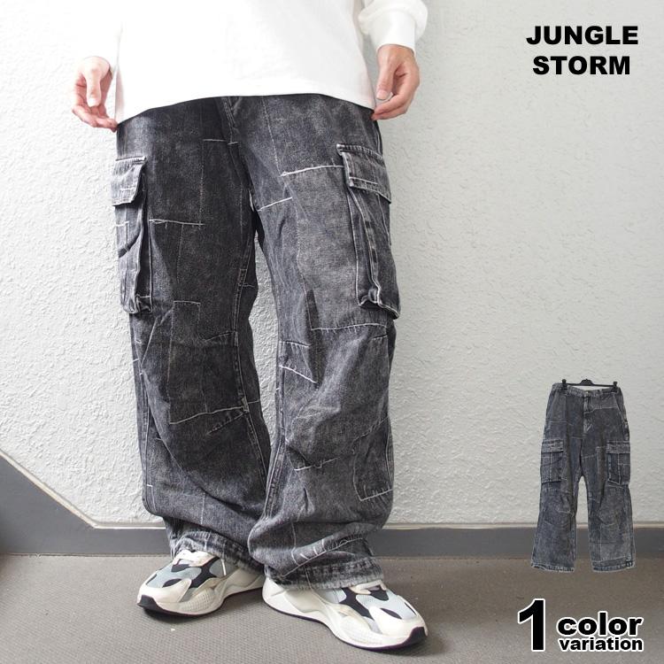 Jungle Storm デニムパンツ ワイドパンツ ジーンズ メンズ JUNGLE 