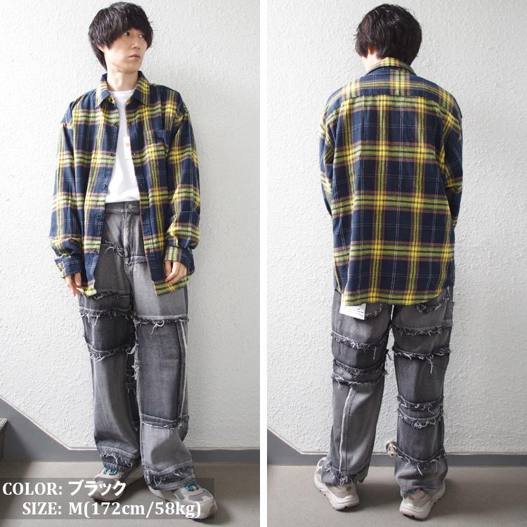 Jungle Storm（ジャングルストーム） デニムパンツ パッチワーク