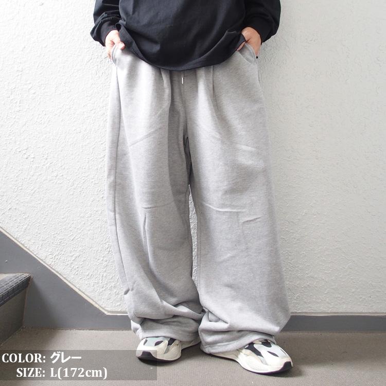 SUGGESTION スウェットパンツ 極太 ワイドパンツ メンズSUGGESTION