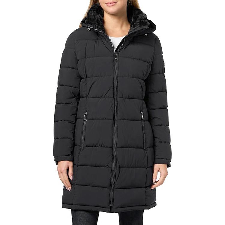 ✨極美品✨カルバンクラインジーンズ ロングダウンジャケット黒 レディースM Calvin Klein（カルバン・クライン） 中綿 ダウンコート レディース US