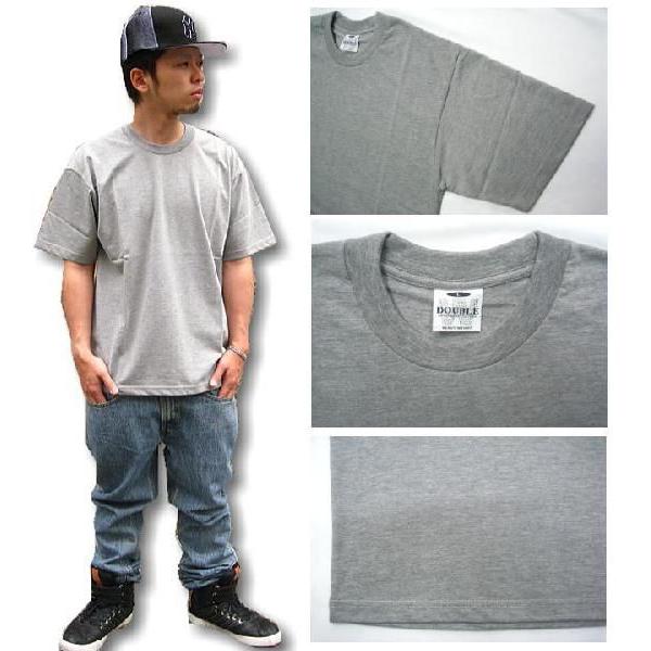 2/Tシャツ メンズ 無地 DOUBLE ダブル Tシャツ/B系 : hiphopdope
