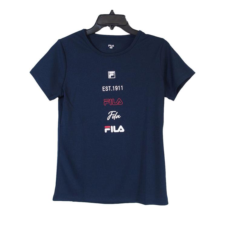 FILA フィラ 半袖 Tシャツ レディース 吸水速乾 UV対策 吸汗 ドライ フィット トレーニングシャツ ランニング ダンス フィットネス｜hiphopdope｜22