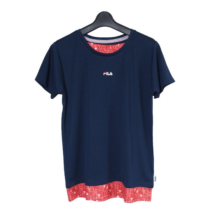 FILA（フィラ） 半袖 Tシャツ レディース 吸水速乾 UV対策 吸汗 ドライ