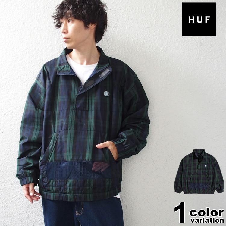 HUF ハフ トラックジャケット ハーフジップ メンズ CAMDEN PLAID