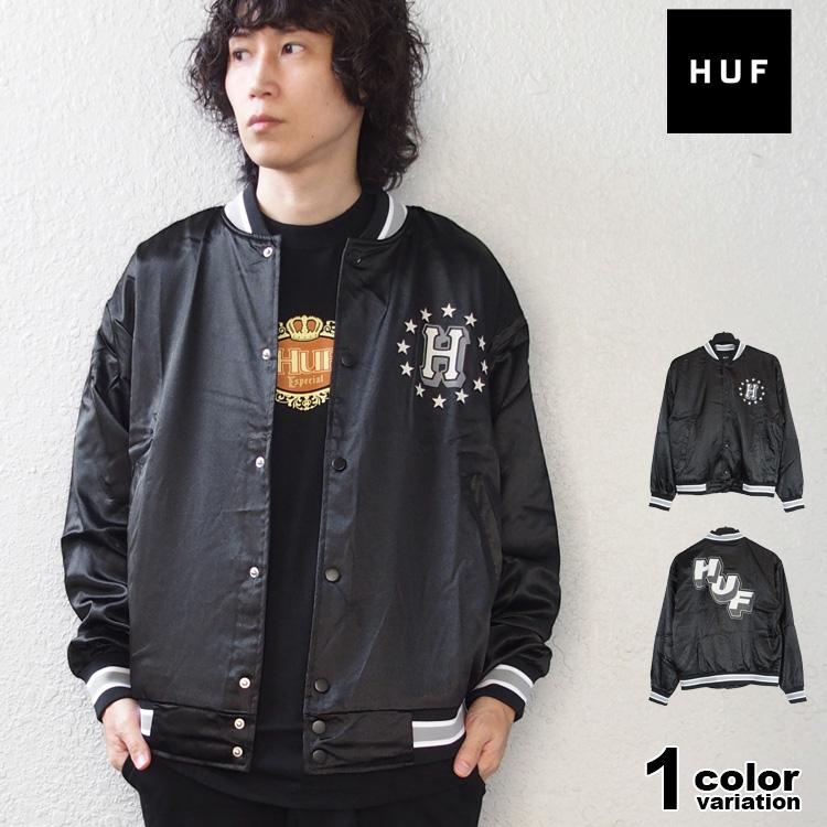 HUF（ハフ） ジャケット スタジャン サテン メンズ ギャラクティック