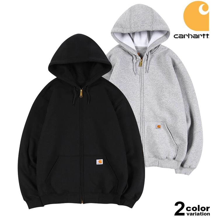 Carhartt（カーハート） スウェットジップパーカー ブラック Carhartt（カーハート） パーカー スウェット ジップパーカー 裏起毛