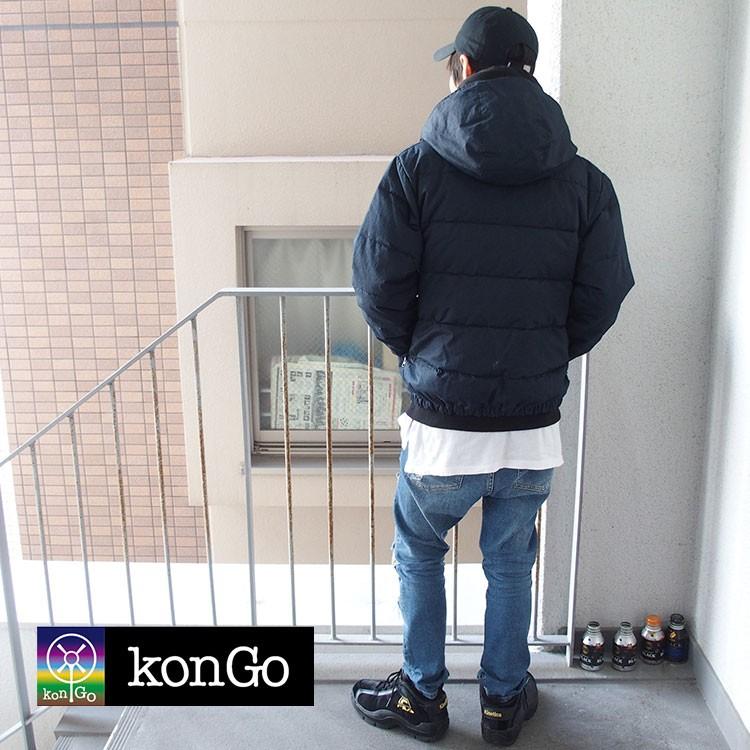 ダウンジャケット メンズ 国産 河田フェザー 軽量 コンゴダウン KonGo DOWN JK 撥水加工の画像