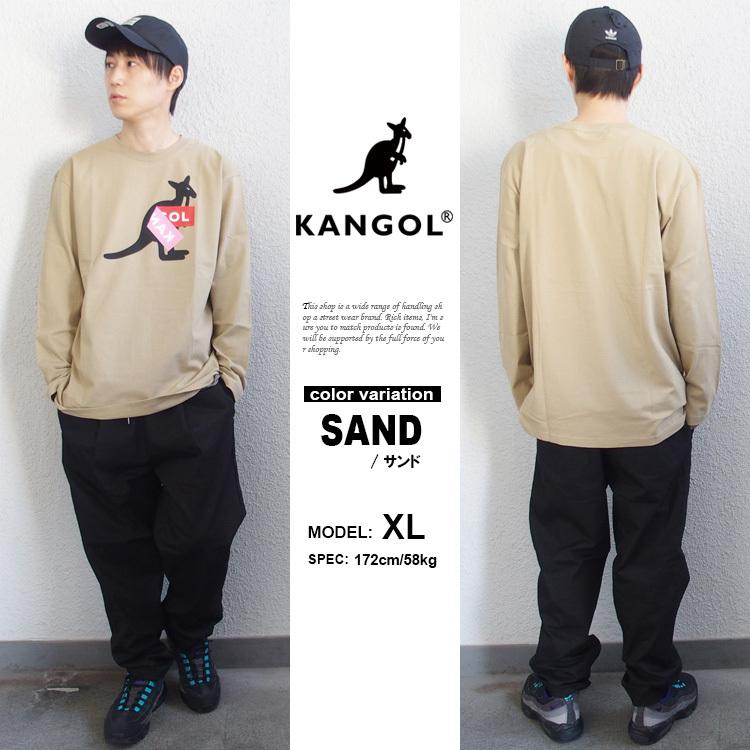 KANGOL カンゴール ロンT 長袖 Tシャツ KANGOL PEELED OFF BOX L/S TEE メンズ レディース トップス 国内正規別注品｜hiphopdope｜05