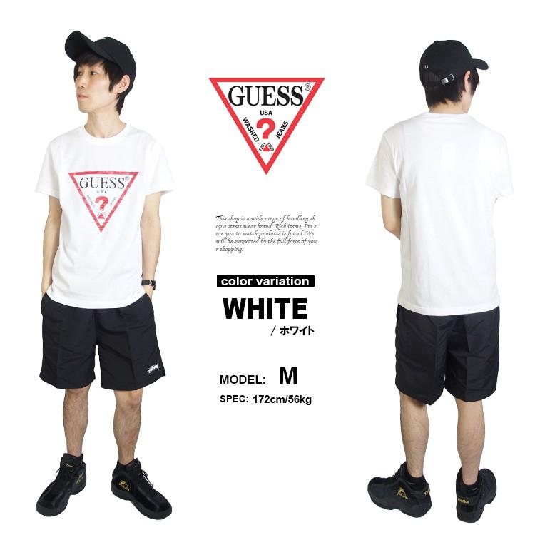 GUESS ゲス Tシャツ 半袖 迷彩 プリント CAMO TRIANGLE LOGO TEE