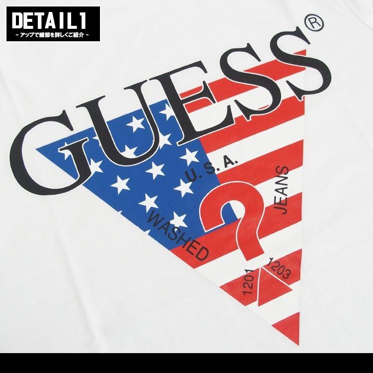 GUESS（ゲス） 激レア Tシャツ 半袖 星条旗 トライアングルロゴ LA 