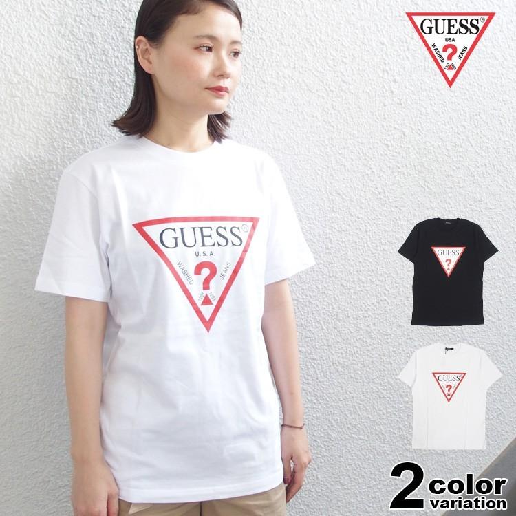 GUESS（ゲス） Tシャツ 半袖 メンズ レディース 定番 TRIANGLE LOGO 