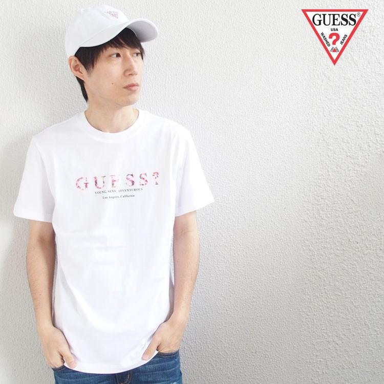 GUESS 激レア ゲス Tシャツ 半袖 花柄 メンズ レディース 3D