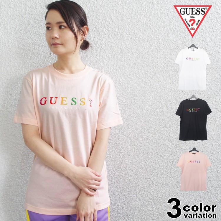 GUESS 激レア ゲス Tシャツ 半袖 虹色 メンズ レディース