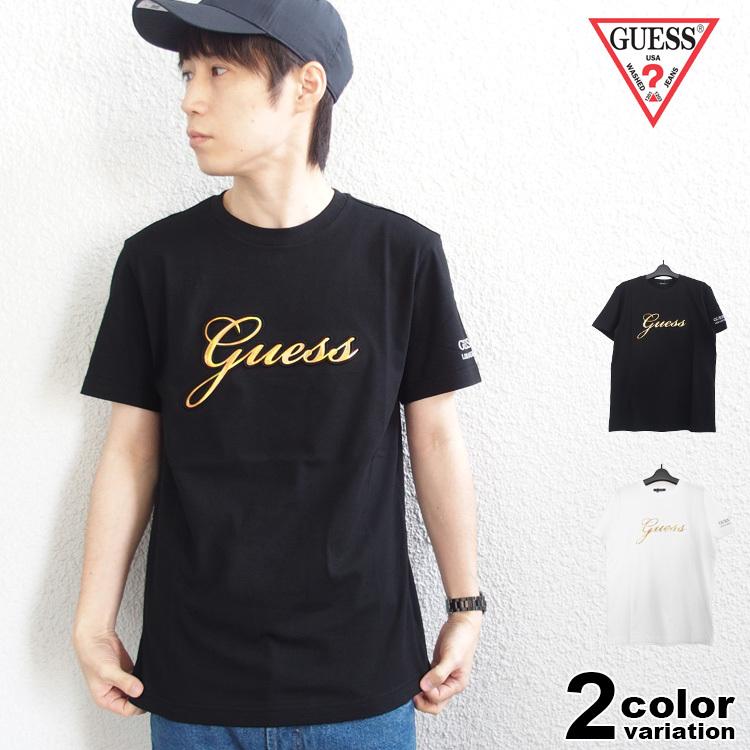 GUESS（ゲス） 激レア Tシャツ 半袖 メンズ レディース 筆記体 立体 