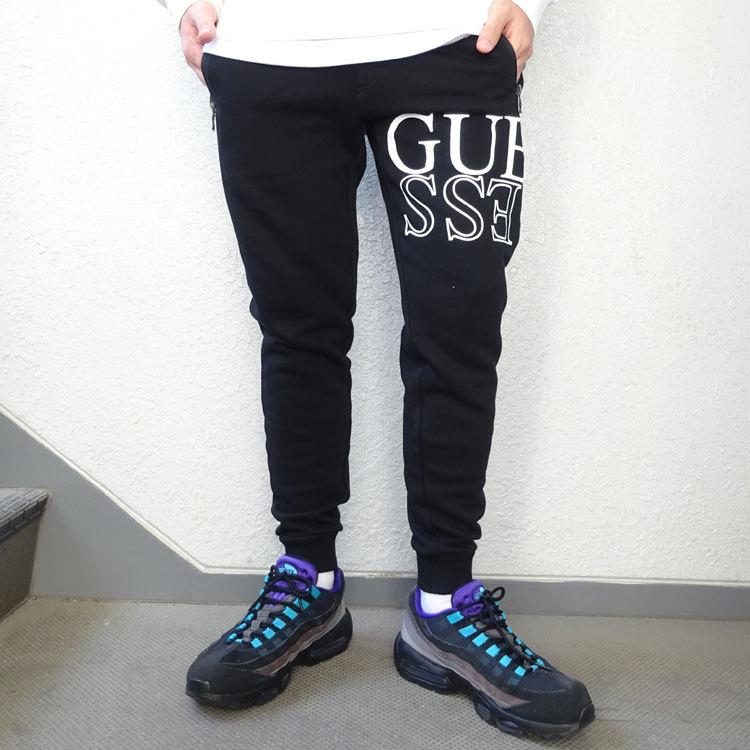 GUESS ゲス スウェット パンツ ジョガーパンツ スリムシルエット 細身  